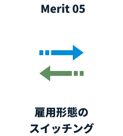 Merit5：雇用形態のスイッチング